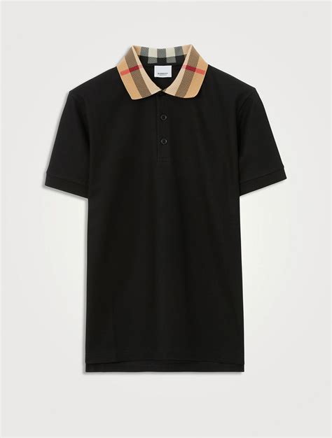 burberry polo holt renfrew|Cotton Polo Shirt in Black .